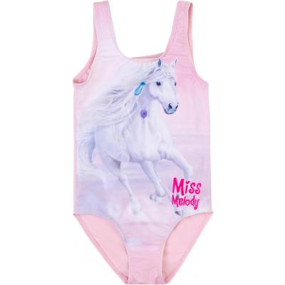 Miss Melody Badeanzug Pferdemotiv 88844 in rosa Gr. 152