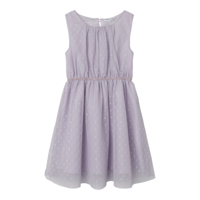 name it festliches Tüllkleid mit Pünktchen nkfVABOSS Orchid Petal