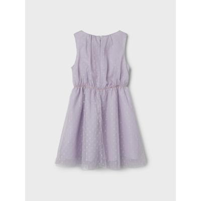 name it festliches Tüllkleid mit Pünktchen nkfVABOSS Orchid Petal