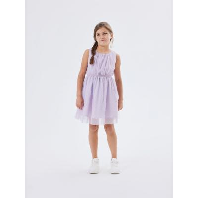 name it festliches Tüllkleid mit Pünktchen nkfVABOSS Orchid Petal