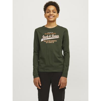 Jack&Jones Jungen Langarmshirt jjeLOGO kombu green