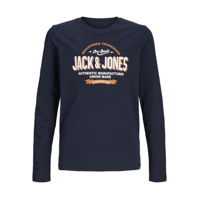 Jack&Jones Jungen Langarmshirt jjeLOGO Navy Blazer
