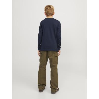 Jack&Jones Jungen Langarmshirt jjeLOGO Navy Blazer