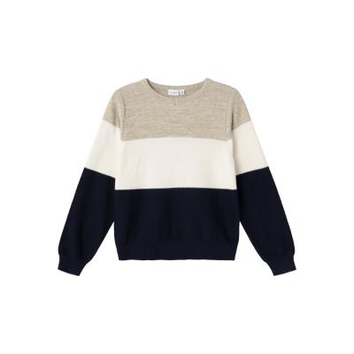 name it Baumwoll Strickpullover nkmVOHAN weathered braun