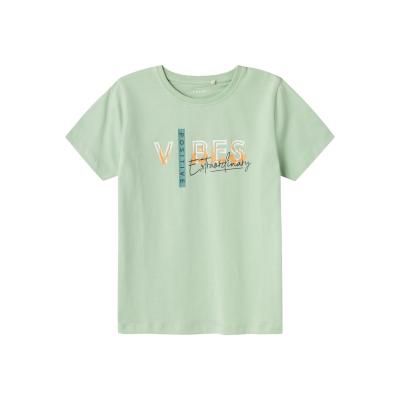 name it Jungen Kurzarmshirt Shirt nkmVICTOR Silit Green