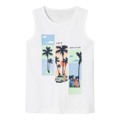 name it Jungen TankTop Shirt nkmPFUMMA weiß
