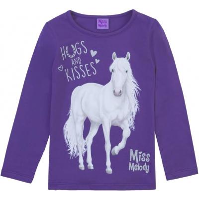 Miss Melody Langarmshirt mit Pferd 76054 in violett