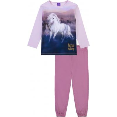 Miss Melody Schlafanzug mit Pferde Motiv Pyjama 76065 in rosa