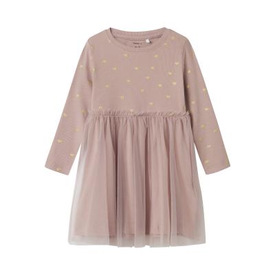 name it festliches Tüllkleid mit Herzchen nmfNADJA Deauville Mauve