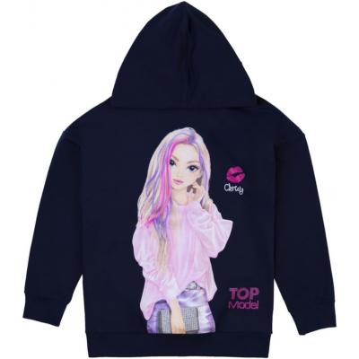 Top Model Sweatshirt mit Kapuze mit Christy dunkelblau 75034