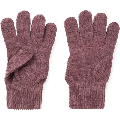 name it Mädchen Glitzer Strick Handschuhe nkfMAGIC Grape