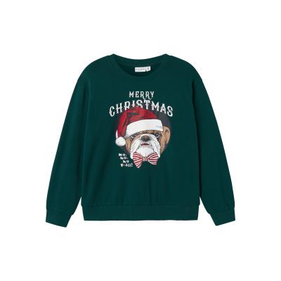 name it Sweatshirt Weihnachtspulli nkmVISMAS in grün