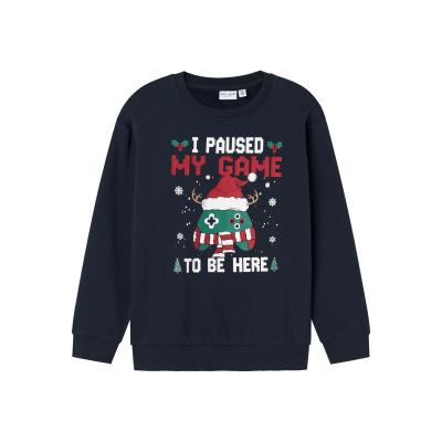 name it Sweatshirt Weihnachtspulli nkmVISMAS dunkelblau