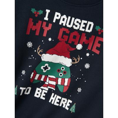name it Sweatshirt Weihnachtspulli nkmVISMAS dunkelblau