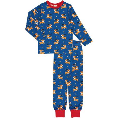 maxomorra Kinder Schlafanzug Rentier GOTS Pyjama Reindeer