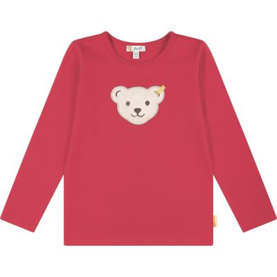 Steiff Langarmshirt Quietsch Bär 4039 in rot