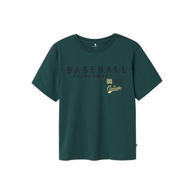 name it Jungen Kurzarmshirt Shirt nkmDENNIM Forest grün