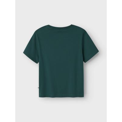name it Jungen Kurzarmshirt Shirt nkmDENNIM Forest grün