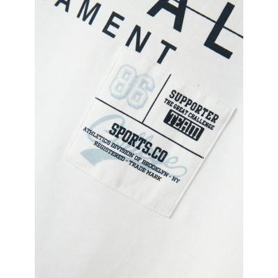 name it Jungen Kurzarmshirt Shirt nkmDENNIM Forest in weiß