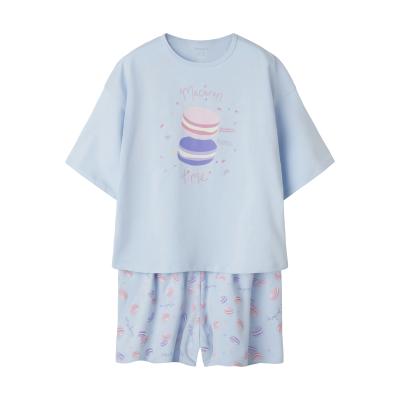 name it Schlafanzug Macaron Short Pyjama in blau
