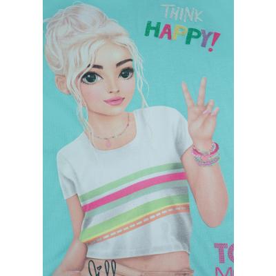 Top Model Kurzarm T-Shirt mit Jill 75052 in hellblau