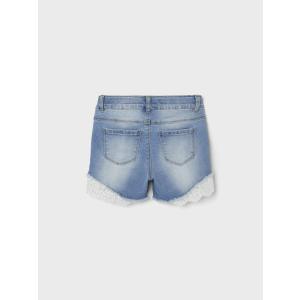 name it kurze Jeans Shorts für Mädchen mit Spitze nkfSALLI