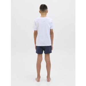 Jack&Jones Jungen Badeshorts dunkelblau Double Logo dunkelblau