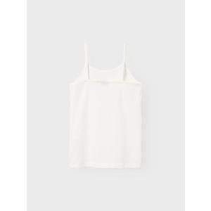 name it Mädchen Top mit Spaghetti Träger Doppelpack nlfNOVE in wollweiß