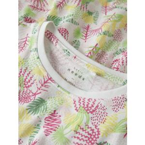 name it Sommerkleid Kurzarm nkfVIGGA Capsl Bright WhiteTropic