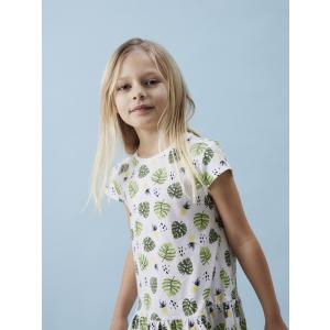 name it Sommerkleid Kurzarm nkfVIGGA Capsl Tropical grün