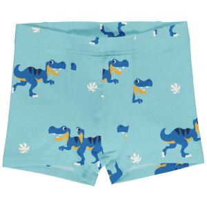 Maxomorra Jungen Unterhose Boxer Shorts Dino hellblau
