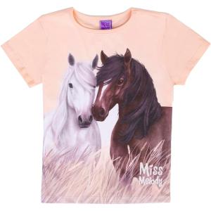 Miss Melody Kurzarm T-Shirt mit zwei Pferden 76070
