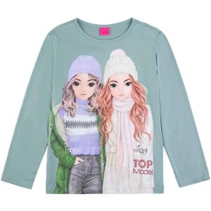 Top Model Langarmshirt mit Fergie und Lexy 75077 in grün