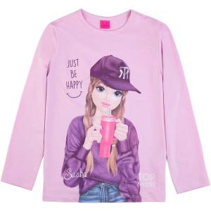Top Model Langarmshirt mit Sasha 75087 in rosa