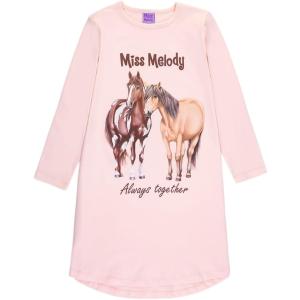 Miss Melody Nachthemd mit Pferden Schlafkleid 76094 in rosa