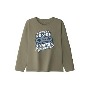 name it Langarm Shirt nkmVICTOR Next Level in grün