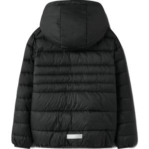 name it schwarze Steppjacke mit abnehmbarer Kapuze nkmmarble