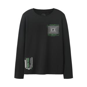 name it Jungen Langarm Shirt nkmVUX Black Space