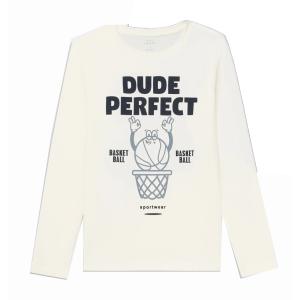 name it Jungen Langarm Shirt nkmVUX Dude - wollweiß