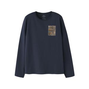 name it Jungen Langarm Shirt nkmVUX Basketball in dunkelblau