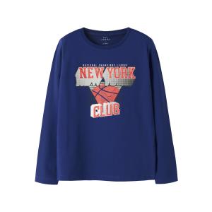 name it Jungen Langarm Shirt nkmVUX Blue New York