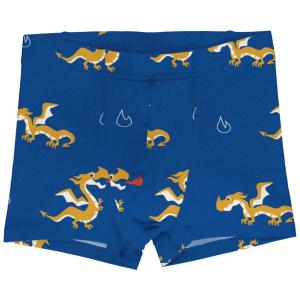 Maxomorra Jungen Unterhose Boxer Shorts Dragon in dunkelblau