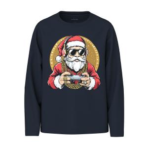 name it Kinder Langarm Shirt nkmVOSMAS Gaming Santa Claus