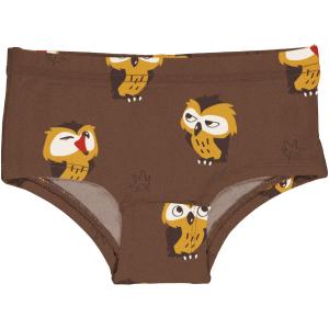 maxomorra Mädchen Unterhose mit Eulen Briefs Hipster Owl