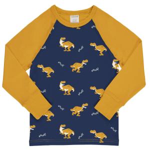 maxomorra Kinder Langarmshirt mit Dinos Top LS Raglan T-Rex