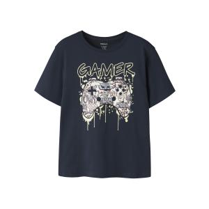 name it Jungen Kurzarm Shirt nkmVICTOR Navy Blazer / Gamer