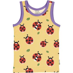maxomorra Tank Top / Unterhemd mit Marienkäfer TankTop LADYBUG in gelb