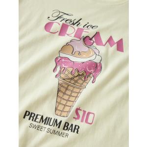 name it Sommer T-Shirt Nkfviolet in gelb