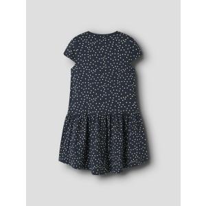 name it Sommerkleid Kurzarm nkfVIGGA Pünktchen Navy Blazer