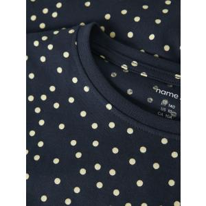 name it Sommerkleid Kurzarm nkfVIGGA Pünktchen Navy Blazer